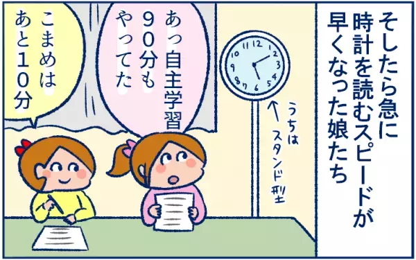 学習は遊びのなかに。娘が「とけい」を理解できるようになった理由【双子育児まめまめ日記 第16話】
