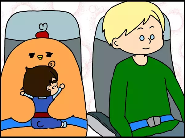 ベビー連れ飛行機の救世主！「バシネット席」ってどんな席？　ギャン泣き息子に隣の男性が神対応【ドイツDE親バカ絵日記 Vol.11】
