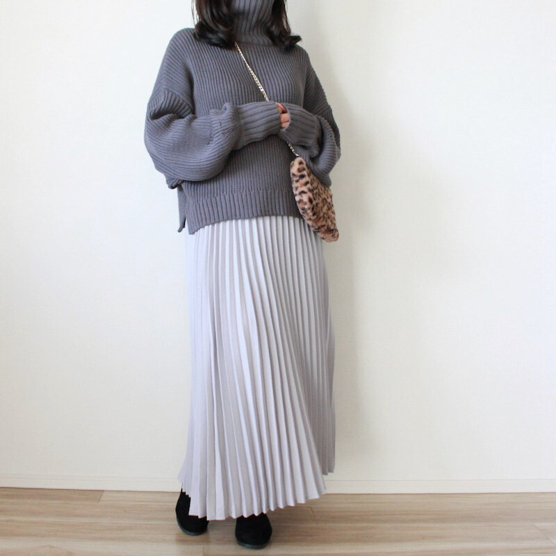 しまむらで、人と差をつける「ニット×スカート」コーデのレパートリー4選【しまりんごの毎日しまむらコーデ～アメブロトップブロガー～ Vol.63】