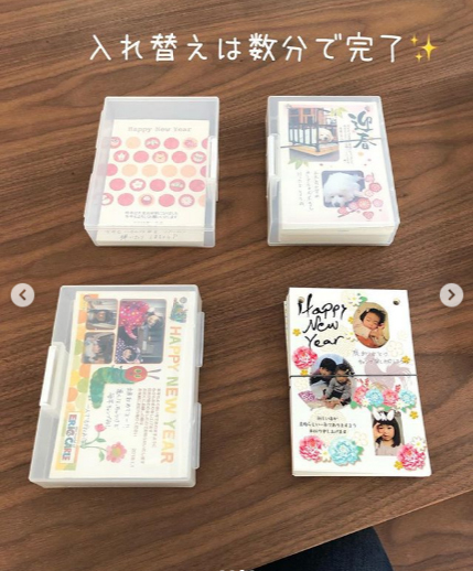 年賀状やハガキが劇的にスッキリ片付く！ 並べて楽しい【製本スタイル】や【入れるだけ】のかんたん収納アイディア
