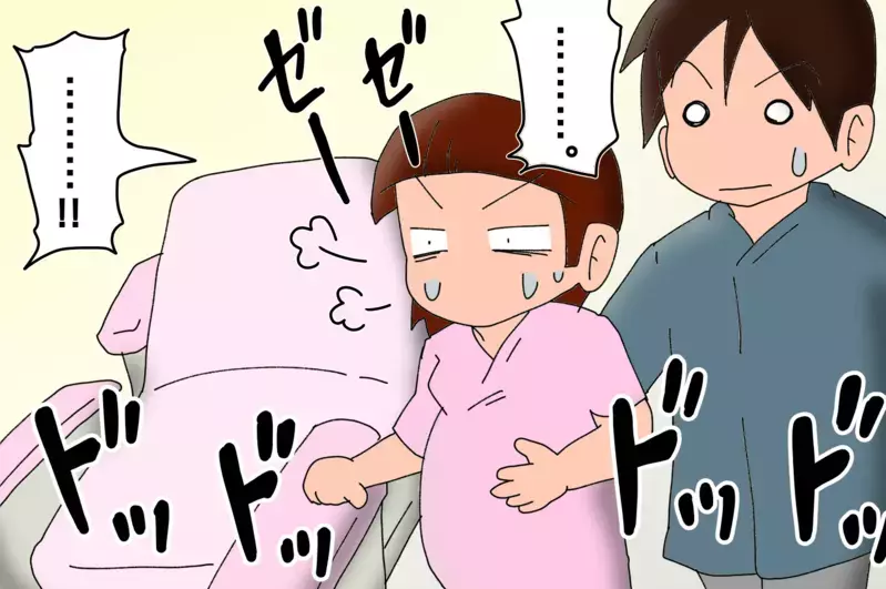 ドラマの真似して背中さすったら怒られた！　夫は無力か　～姉妹誕生物語その２～【もりりんパパと怪獣姉妹 第25話】