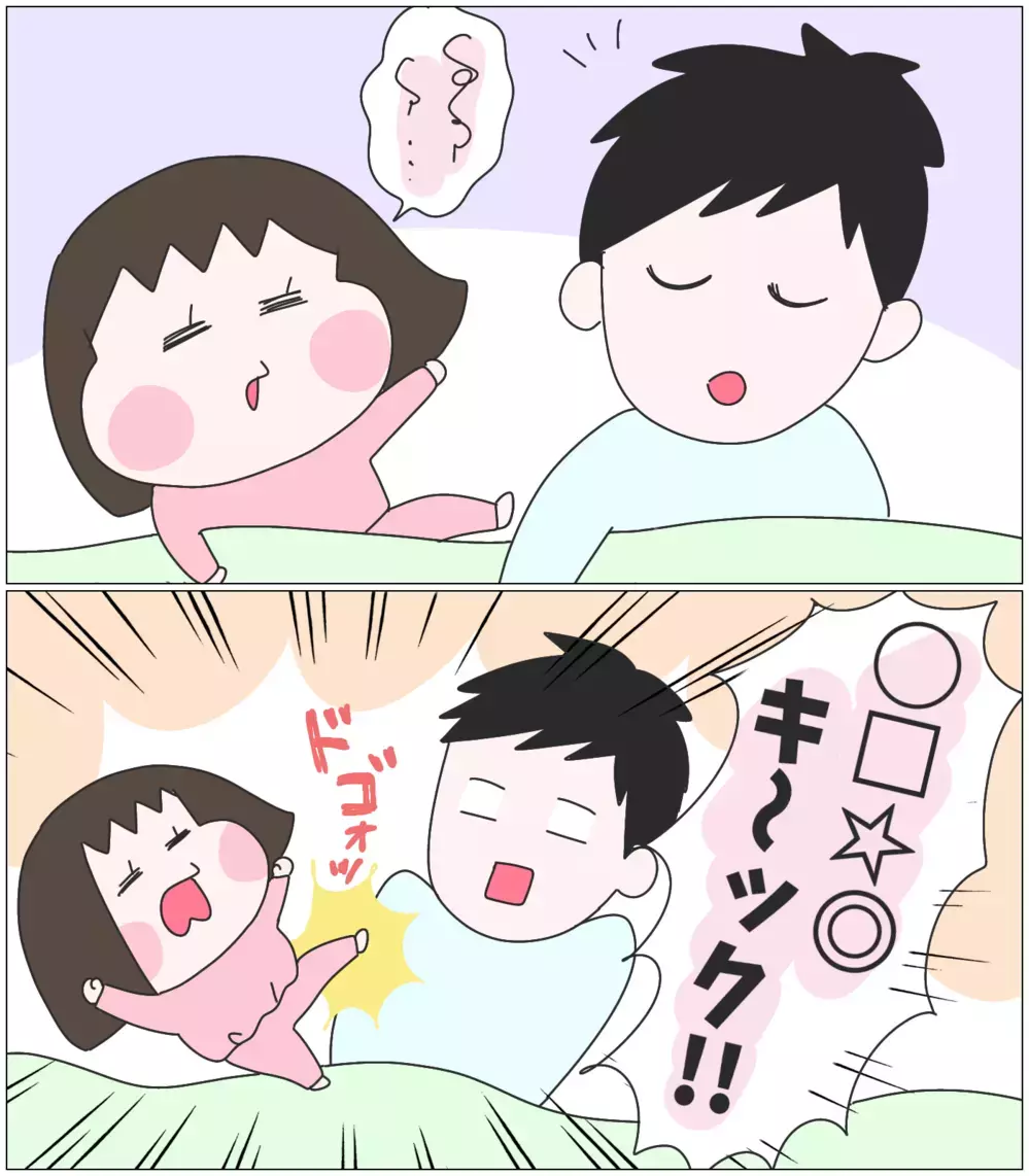 夢の中でリンクする姉妹！パパが遭遇した真夜中の不思議な光景【ひなひよ育て ～愛しの二重あご～  第43話】