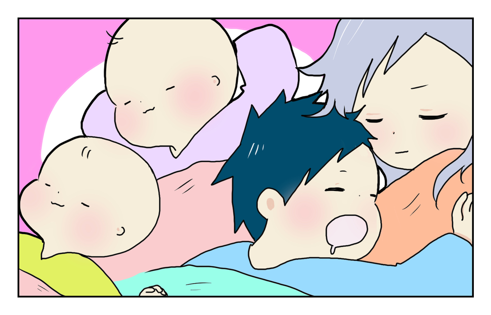 双子を抱え、生活のリズムがつかめない日々の中で…ある瞬間に「幸せ」を感じた話【四方向へ散らないで Vol.9】