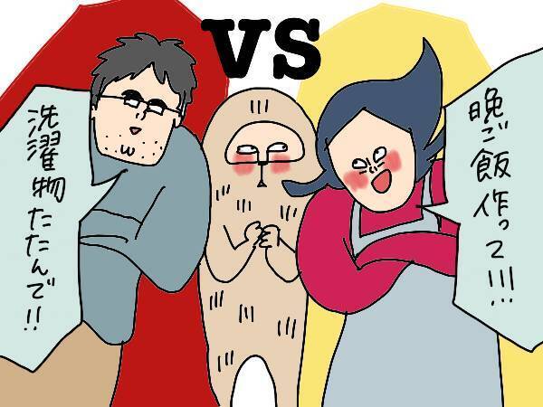 夫に料理をしてほしい！家事を賭けたゲームに負けた夫が料理をして学んだこと【コソダテフルな毎日 第163話】