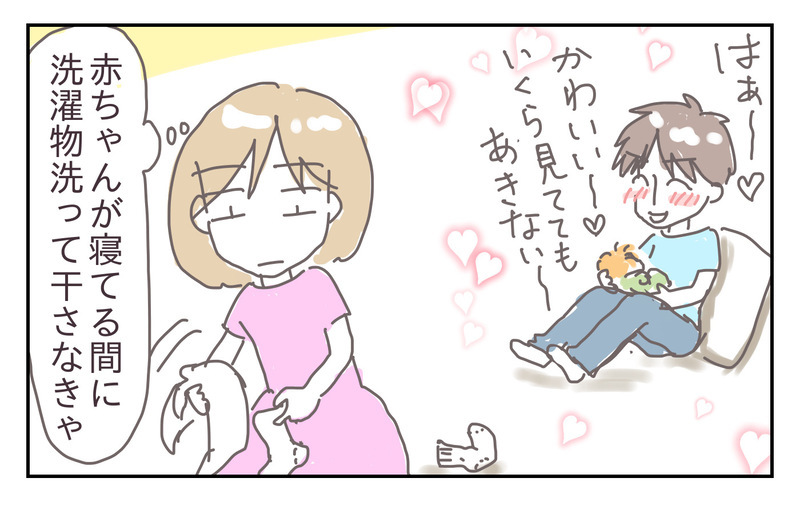 「子どもが産まれたら家事する！」と誓った夫…あれ、気づいたら全部私!?【シャトー家の観察絵日記 Vol.16】