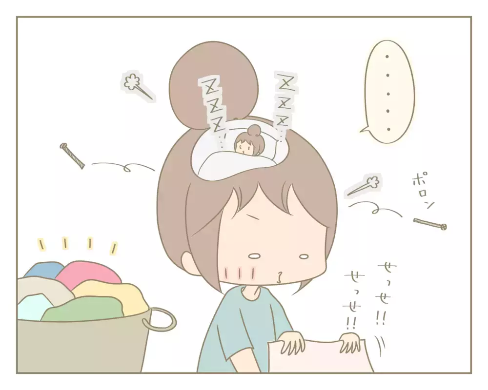 産後にポンコツ化した私。家事育児がうまくこなせず過ぎ行く私の１日を描いてみた【にぃ嫁さんち 第38話】