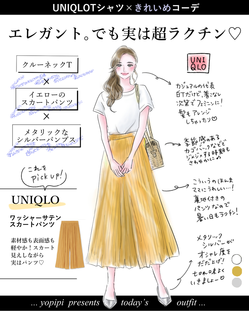 【UNIQLOの1000円Tシャツ】名品を着回し！快適シンプルコーデで梅雨でもご機嫌!【yopipiのプチプラコーデ〜ときどき育児日記〜 Vol.9】