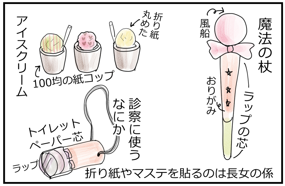 子どもとの単調なごっこ遊びがふりかけで変化する！？？【何しよ？ 遊び発見伝 Vol.7】