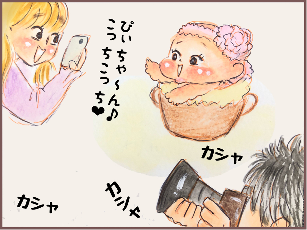 娘の「場所見知り」克服のためにひらめいたこととは？ ハーフバースディの記念撮影【後編】【メルヘン男子とPOWER PUFF BOY  第43話】