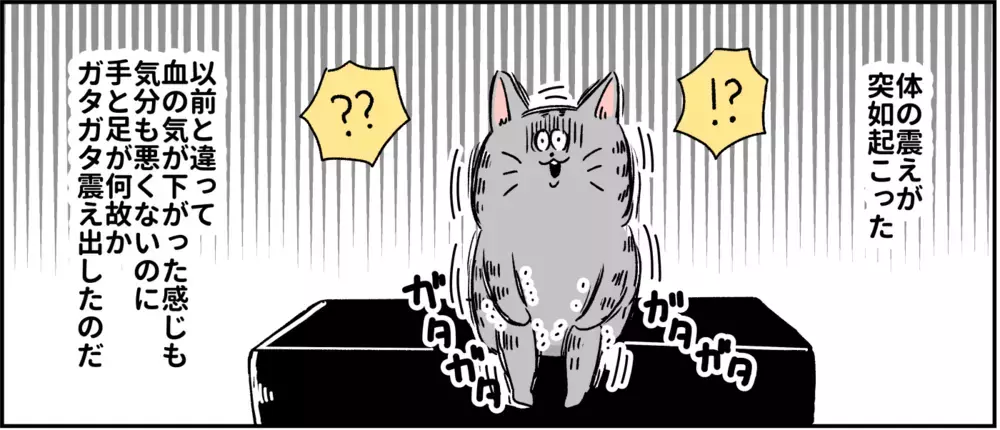 手足がガタガタ震え出す…この症状はいったい何なの？  パニック障害がわかるまで【パニックにゃんこ Vol.5】