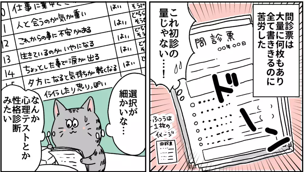 自分がこころの病気になるなんて…ついに診断名がついた日のこと/パニック障害がわかるまで【パニックにゃんこ Vol.9】