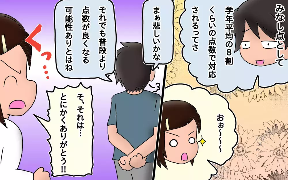 期末考査が受けられないとどうなる？　やむなく欠席した長女の点数と順位が決まった【もりりんパパと怪獣姉妹 第36話】