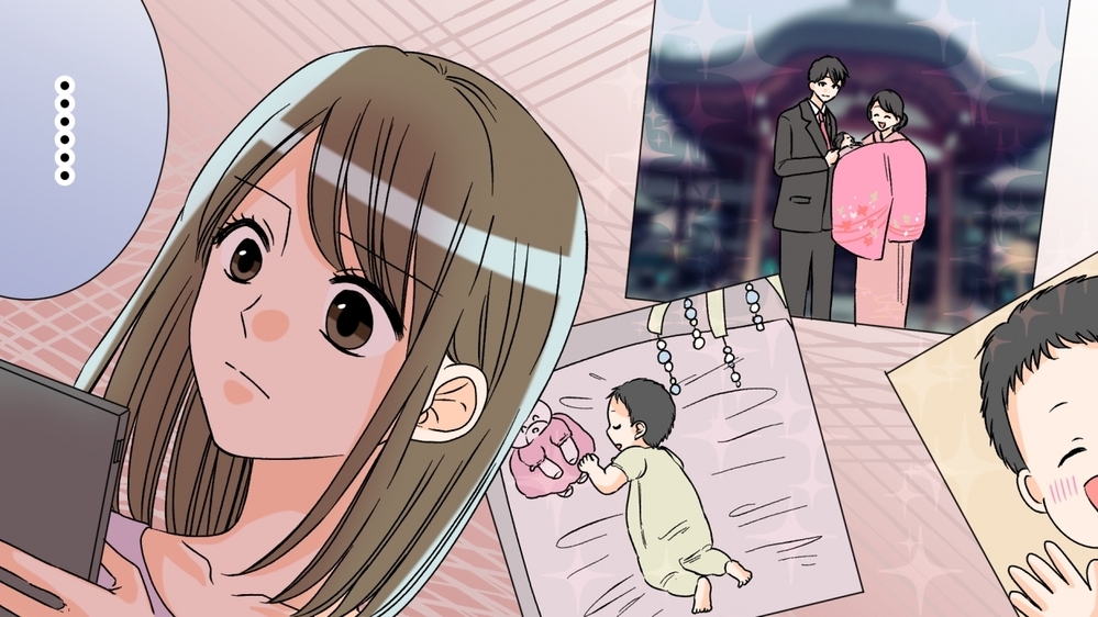 ママ友のSNS投稿に落ち込む日々…わが子と他の子を比べてしまう私を救ったのは／SNS疲れママ（2）【私のママ友付き合い事情 まんが】