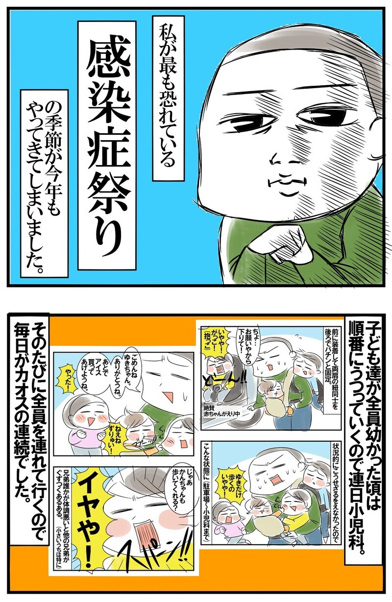 インフルエンザに胃腸風邪…わが家でコツコツ実践する冬の感染症対策【めまぐるしいけど愛おしい、空回り母ちゃんの日々 第196話】