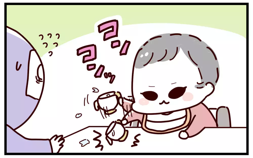 頭を悩ます「食事中にコップ倒しまくり問題」、功を奏した対策とは？【おばバカ一代 第37話】