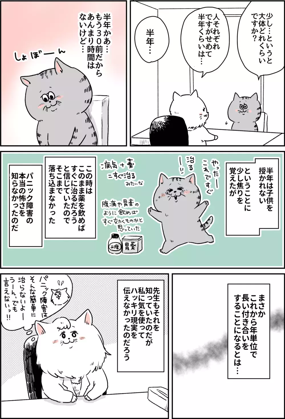 子どもが欲しいことを主治医の先生に言ってみた/パニック障害との闘い【パニックにゃんこ Vol.12】