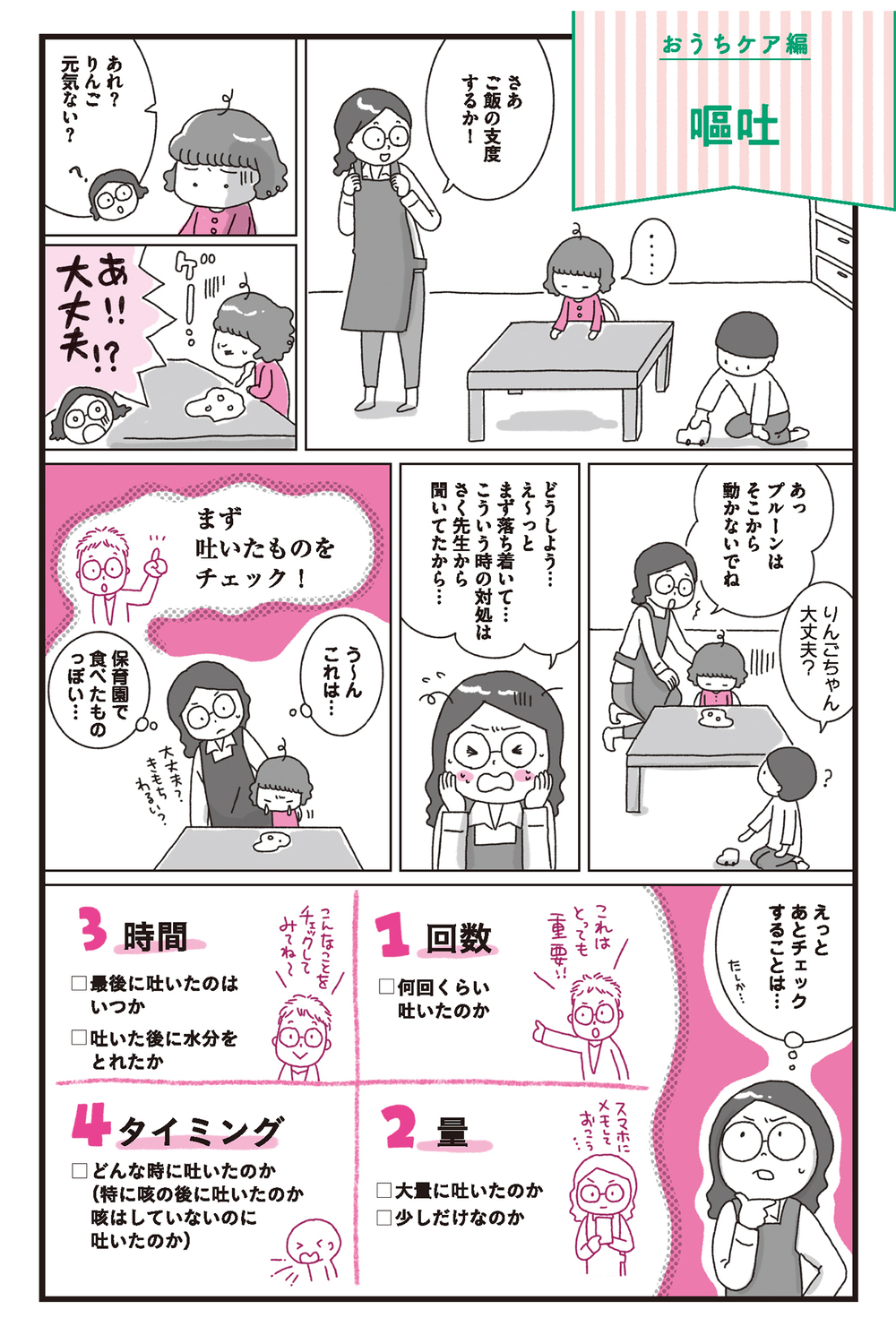 【医師監修】子どもの突然の嘔吐…どうしようと慌てる前に確認することは？【子どもの「病気・けが」教えて！ドクター 第7回】