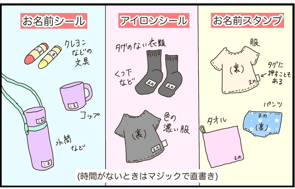 保育園・幼稚園の入園準備ガイド！　必要なものや気を付けるポイントは？【猫の手貸して～育児絵日記～ Vol.28】