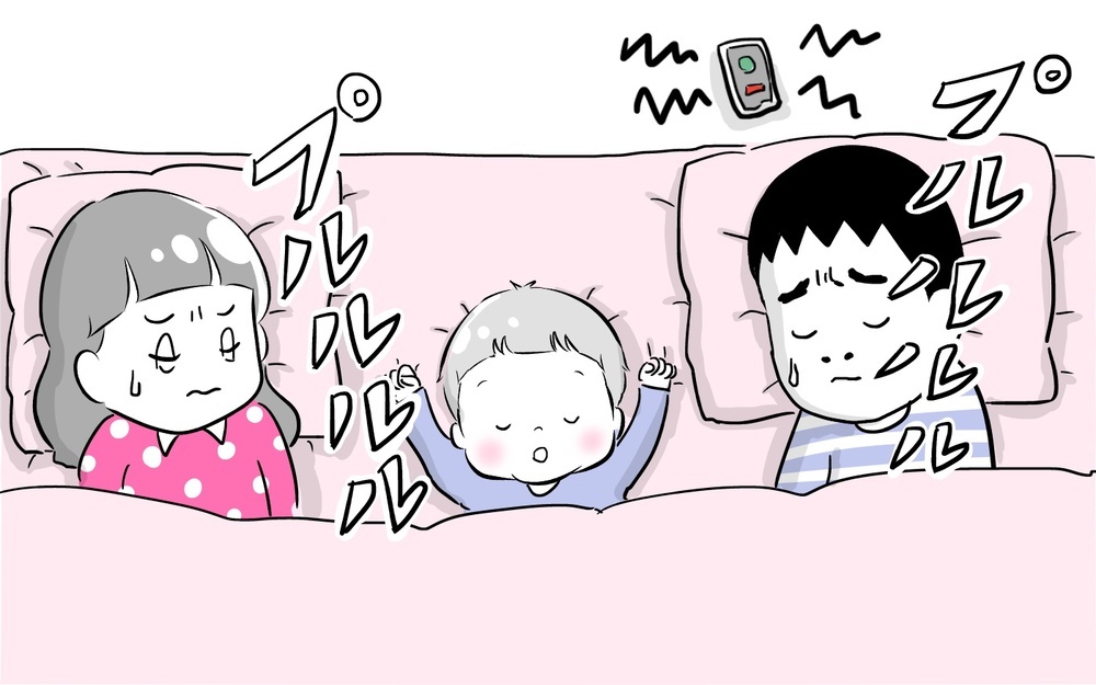 もう少し寝ていたい！　休日の朝に義実家からビデオ電話【夫婦のじかん大貫ミキエの芸人育児日記 Vol.36】