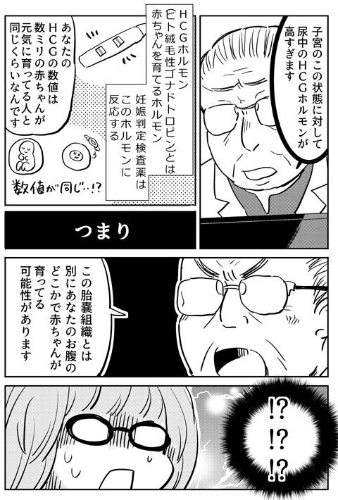 繋留流産なのにホルモン値が高い…赤ちゃんが別の場所で育っている可能性が⁉【出産の記録〜低酸素性虚血性脳症の娘と私 Vol.7】
