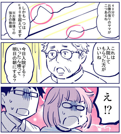 お腹の張りが気になる… 検診で先生に相談してみるとまさかの状況に！【出産の記録〜低酸素性虚血性脳症の娘と私 Vol.24】