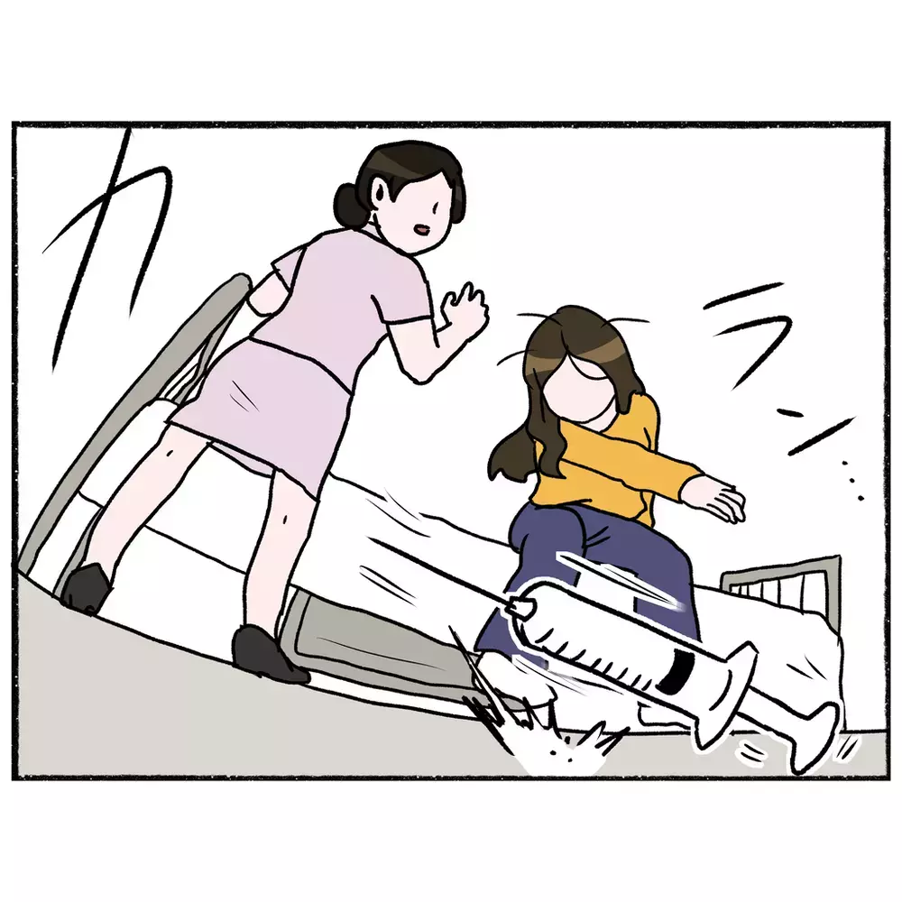 過去の記憶がフラッシュバック！　注射を抵抗する母に看護師は…【母とうつと私 Vol.25】