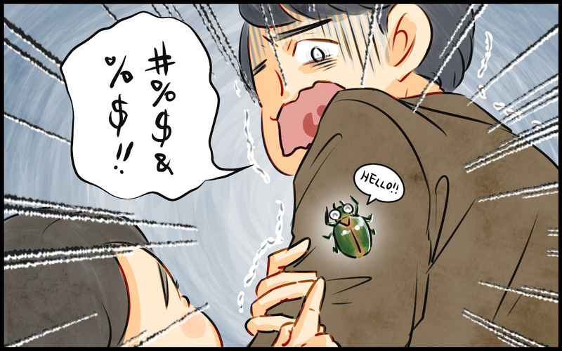 虫が大嫌いなビビり夫に内心ドン引き！ このままでは息子にも悪影響!?（3）【まんが】