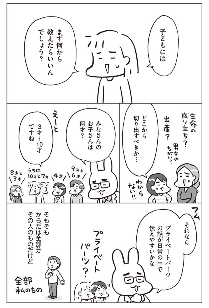 性教育の第1歩「プライベートパーツ」とは？ スキンシップとはどう区別する？【おうち性教育はじめます 第4話】