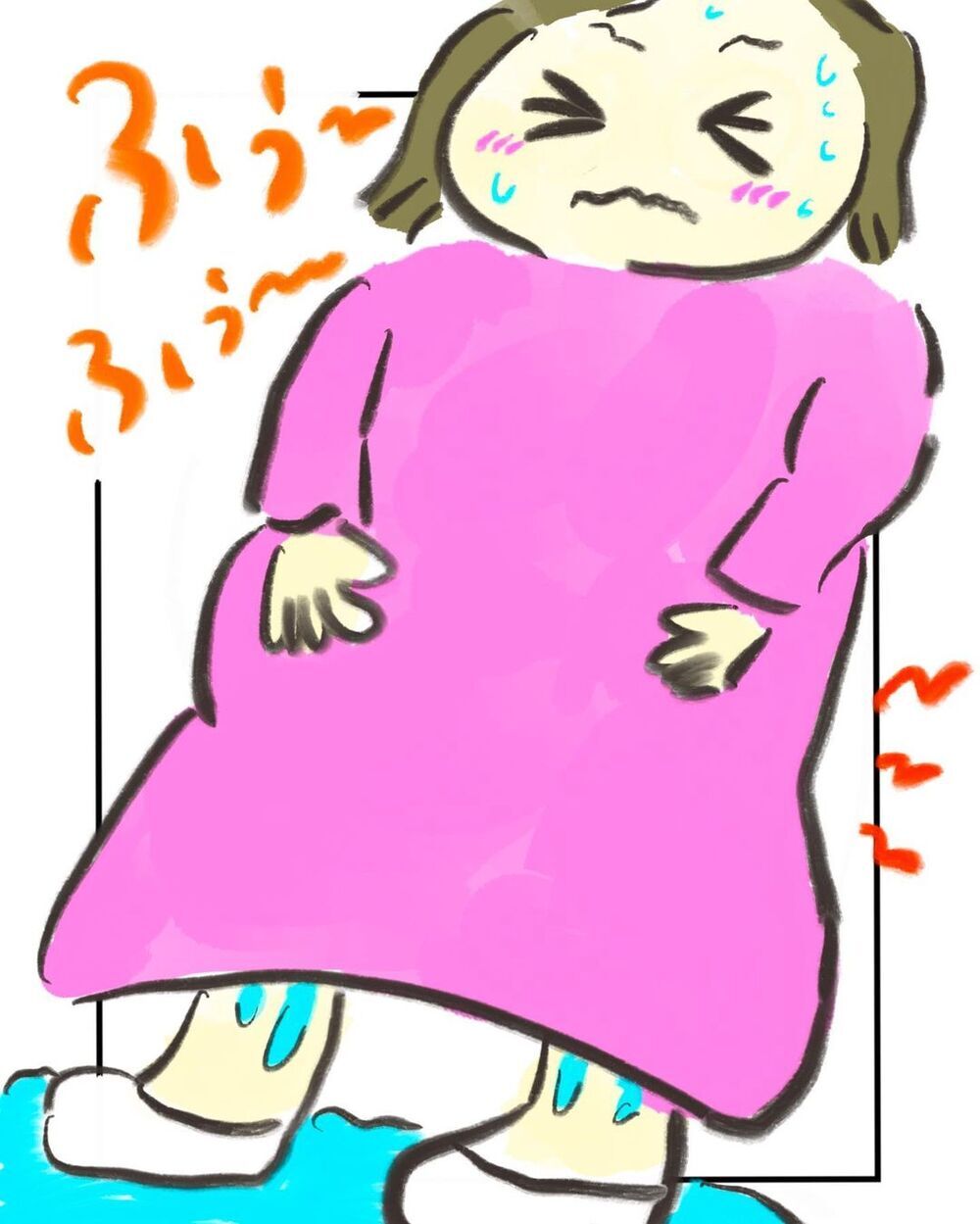 トイレで出産が間近に迫っていることを確信！ 陣痛の間隔が短くなっている…【買い物中に出産した話 Vol.2】