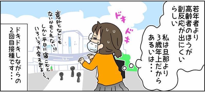 40代夫婦、ワクチン接種の副反応は？　接種後の経過を描いてみた！【4人の子ども育ててます 第112話】