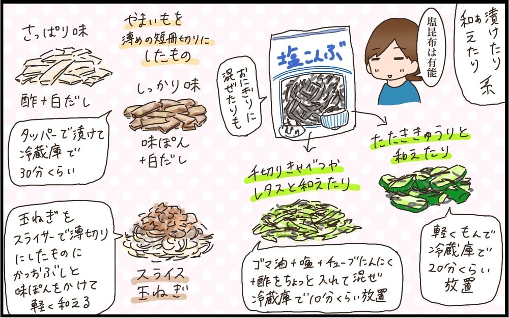 一汁三菜を手間なく作るヒント！　わが家の簡単副菜レパートリー【猫の手貸して～育児絵日記～ Vol.38】