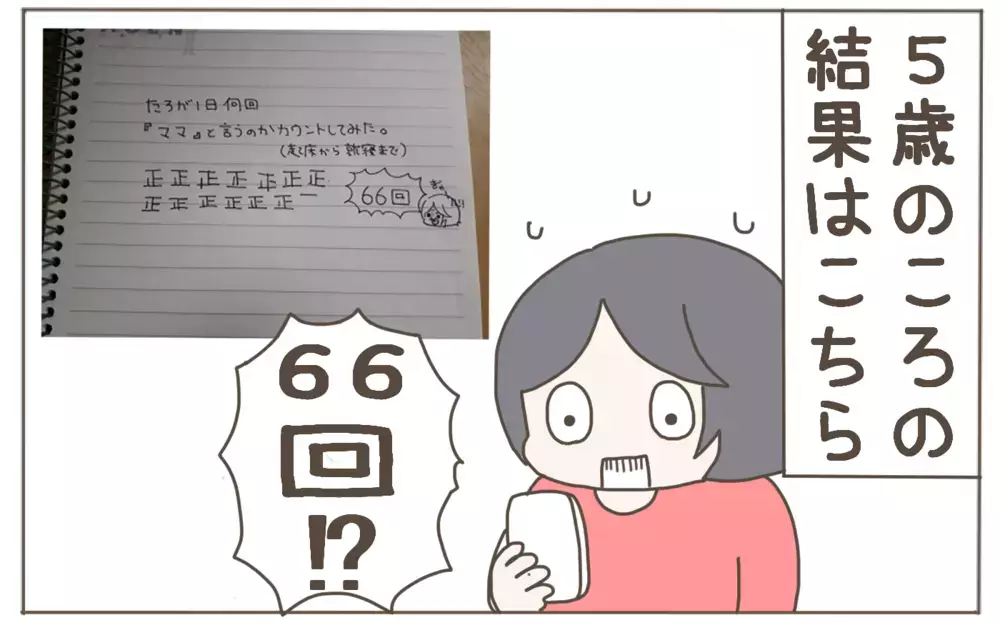 1日に何回「ママ」と呼ばれてる？　5歳と７歳の年齢別の回数を検証してみた！【子育て楽じゃありません 第87話】