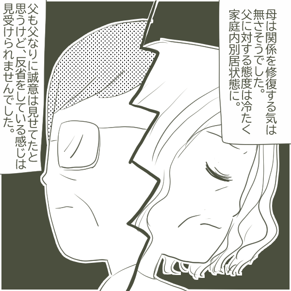 家庭内別居状態の父と母　お正月に父がコソコソ出かけていった場所は…【父がW不倫して家庭崩壊した話 Vol.15】