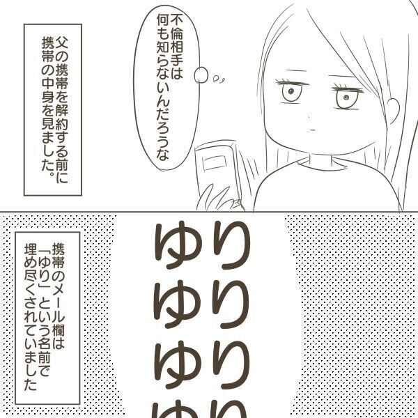 亡くなった父の携帯を確認してみると… 父の悲しい現実がそこにあった【父がW不倫して家庭崩壊した話 Vol.22】
