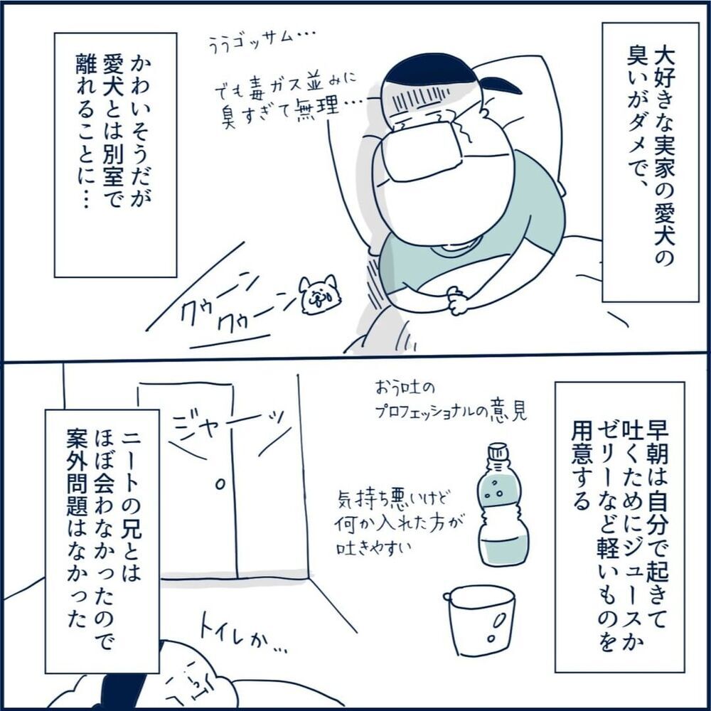 実家も油断できない… 母の天然キャラが地味にしんどい！【重症妊娠悪阻になった時の話 Vol.10】
