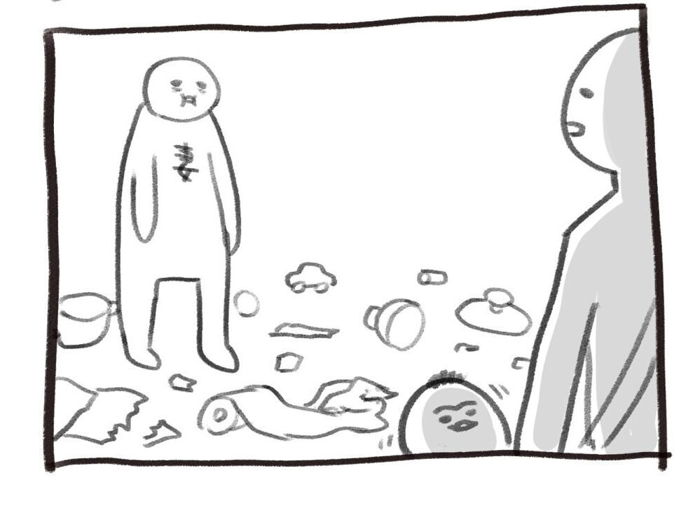 お前はよく頑張った…！ 2コマで伝わる育児あるあるに共感の嵐