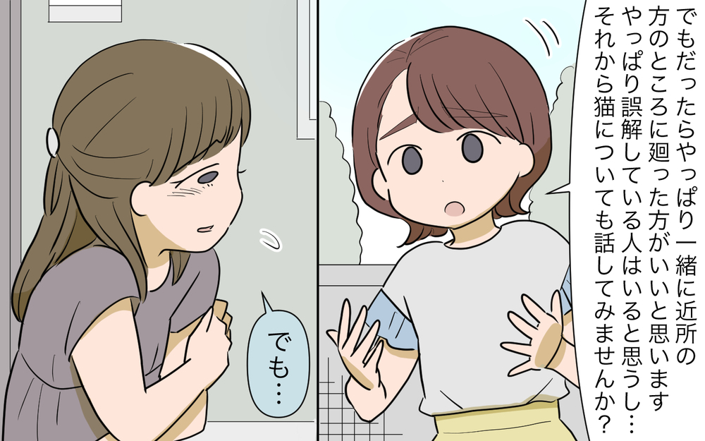猫トラブル解決の行方は？ ママ友とご近所に平穏な日々は訪れるのか／ご近所猫トラブル（8）【私のママ友付き合い事情 まんが】
