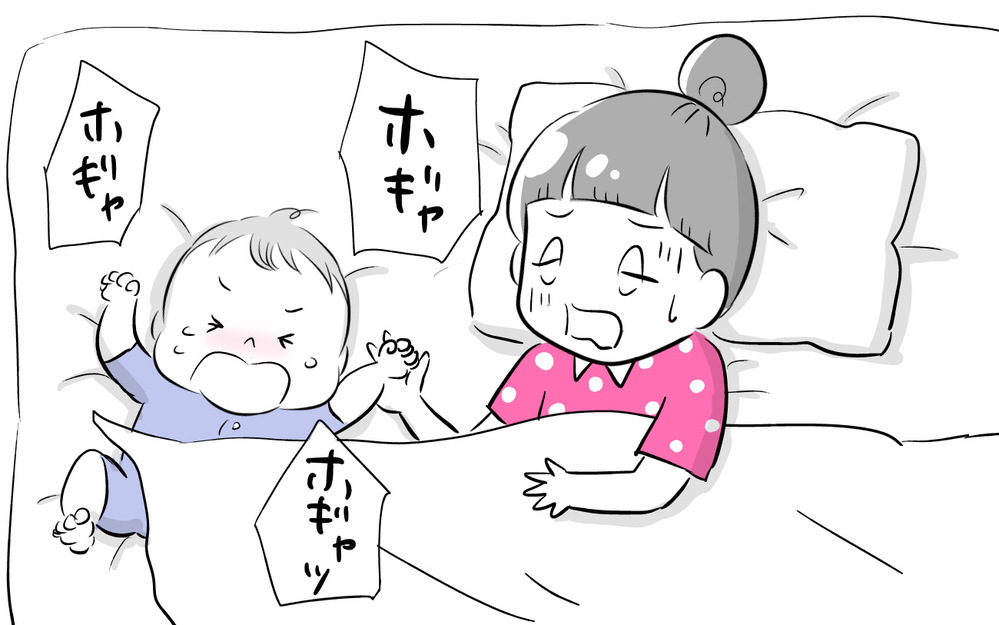 なぜか寝かしつけが上手な夫！　その方法をこっそりのぞいてみると…【夫婦のじかん大貫ミキエの芸人育児日記 Vol.49】