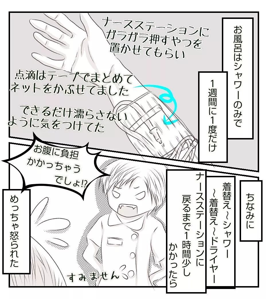 切迫早産での入院中は点滴が相棒!? お風呂事情や密かな楽しみは…【切迫早産で入院中に同室の人が辛かった話 Vol.3】