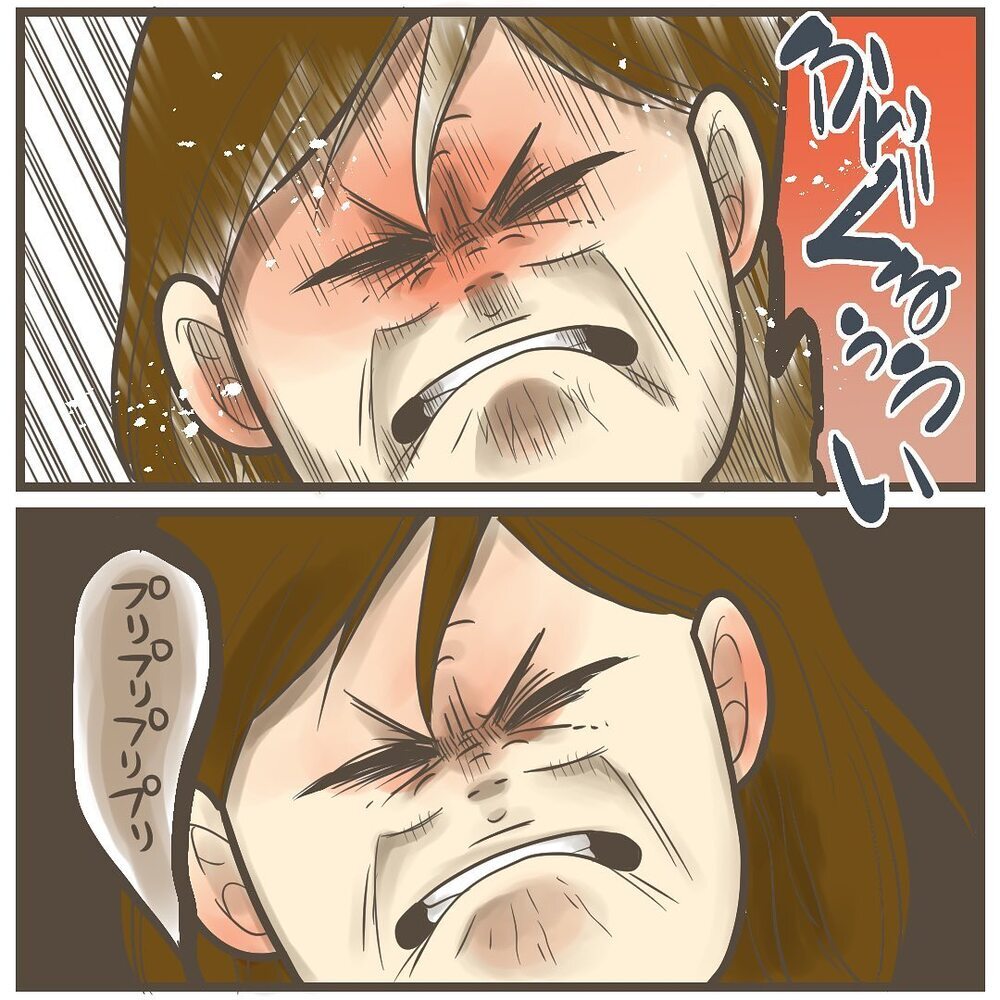 １回目のいきみで出たものは…旦那の前で緊張感が走る！【2人目は巨大児でした Vol.24】