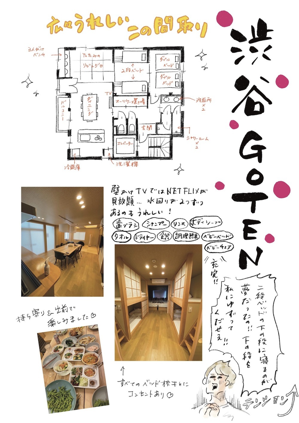 家飲みリラックス、ぶらりスナックカラオケ…旅気分も！ 駅近コンドミニアム「渋谷 GOTEN」でママ合宿【横峰沙弥香の「まめあるき」 Vol.18】