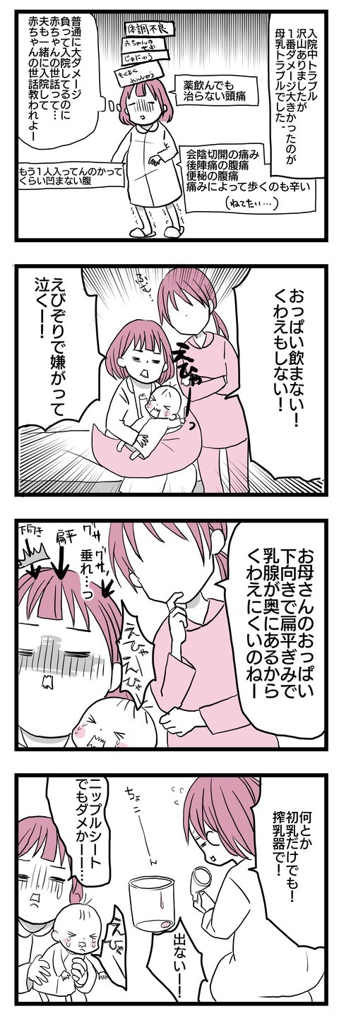 母乳トラブルでメンタルやられ… 退院後、やっていけるの？【子どもはあたりまえには産まれない Vol.27】