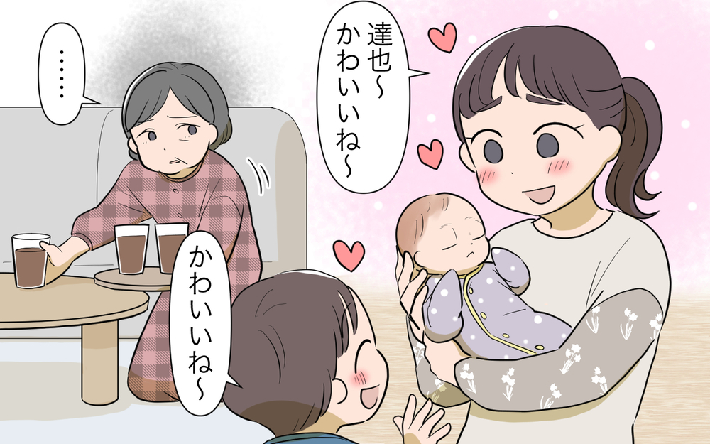 もしかして義母に育児を奪われてる!? 妹の忠告が気になって…／孫を育てる気満々の義母（２）【義父母がシンドイんです！ まんが】