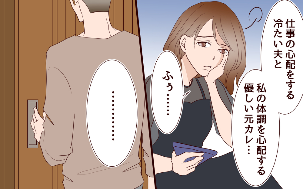 夫と元カレに感じる温度差…私の体調と仕事、どっちが大事なの？＜同窓会で元カレと会ったら…!? 5話＞【夫婦のリアル まんが】