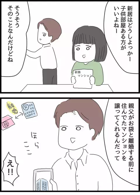 義父から譲り受けたマンションを新居に！ しかし夫からある相談が…【義母との戦いで得たもの Vol.2】