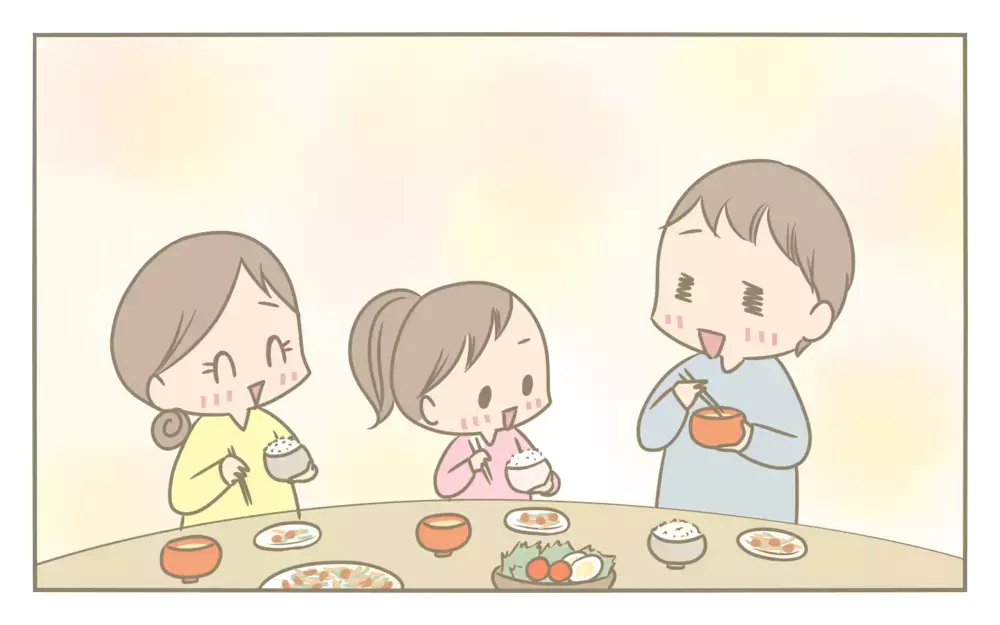 食卓の理想と現実…！ 母のイライラ解消の奥の手とは？【にぃ嫁さんち 第65話】