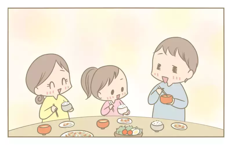 食卓の理想と現実…！ 母のイライラ解消の奥の手とは？【にぃ嫁さんち 第65話】
