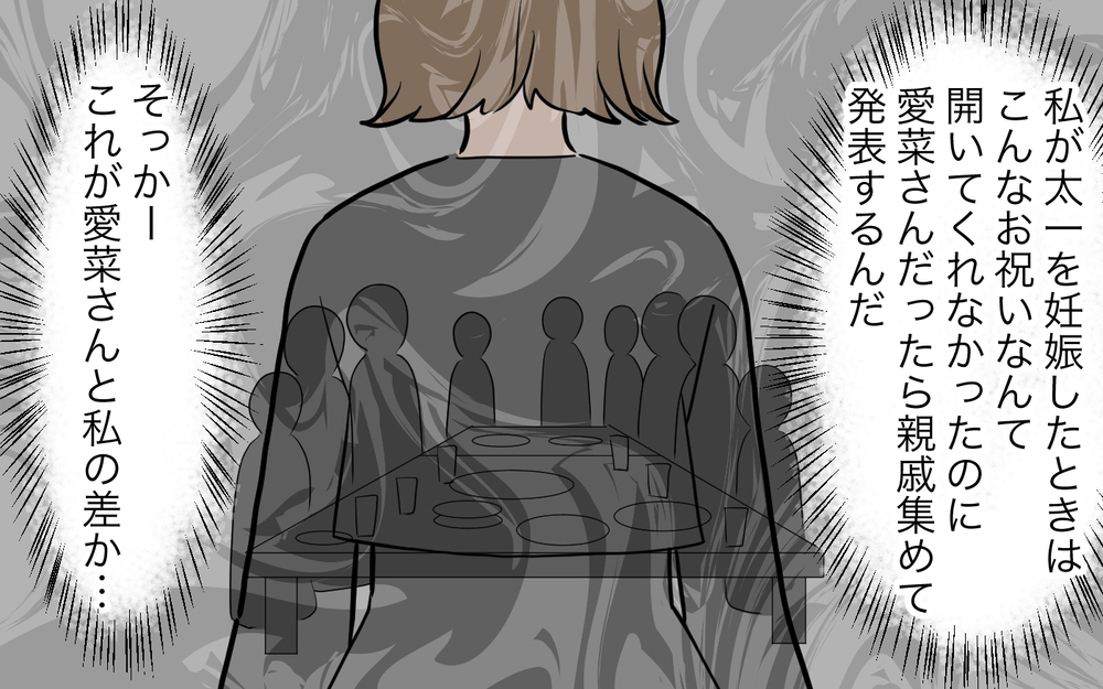 これが私と義姉の差…？ 私はお祝い会なんてしてもらえなかったのに／義姉への嫉妬が止まらない（7）【義父母がシンドイんです！ まんが】