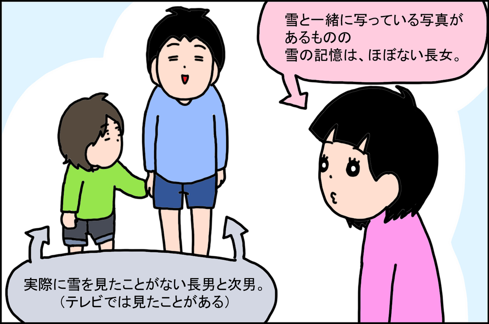 雪を見たことがない子どもたち…思い出す、大学で同じクラスだった子の姿【うちの家族、個性の塊です Vol.76】