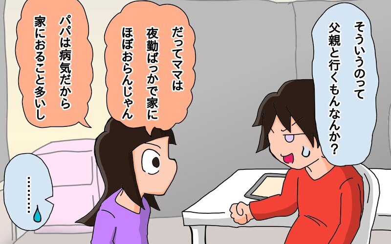 父切ない…！　彼氏へのバレンタインチョコ買う娘に付き添うことに【もりりんパパと怪獣姉妹 第60話】